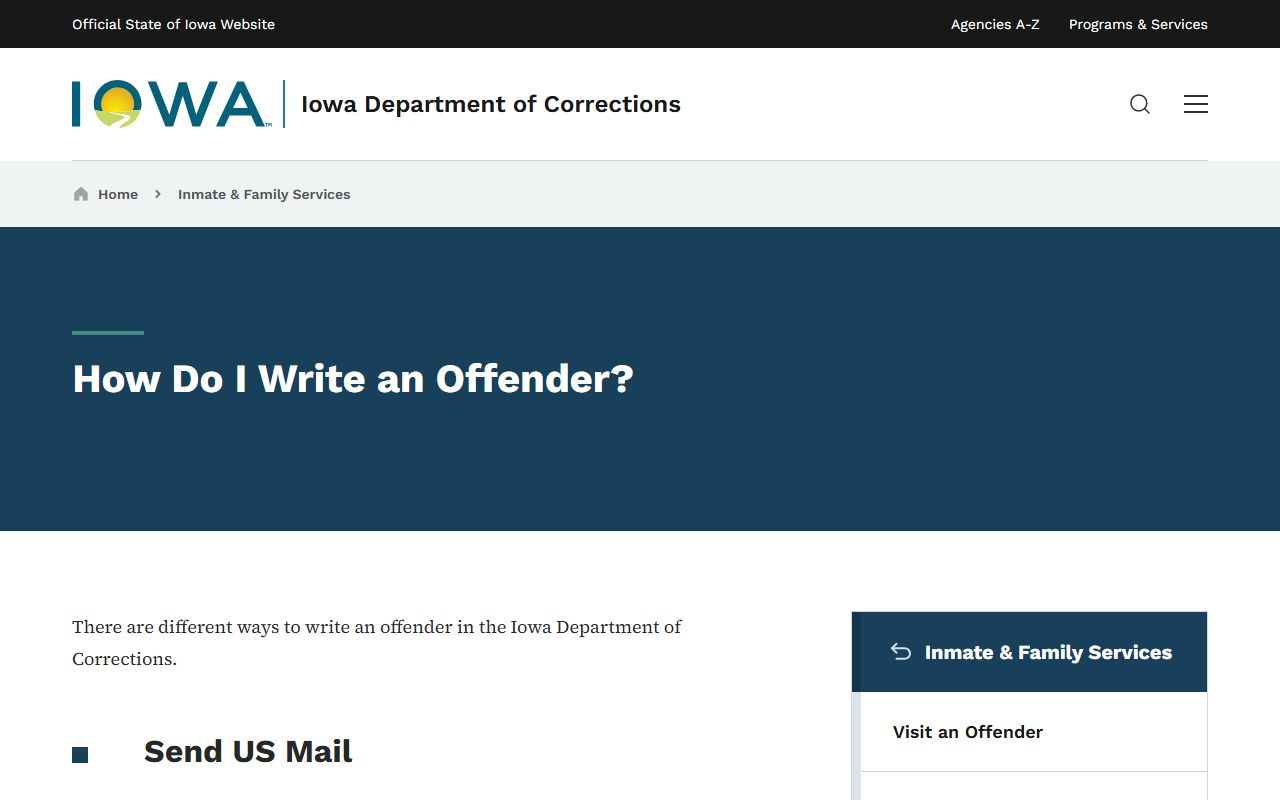 Iowa State Penitentiary DOC mail rules record