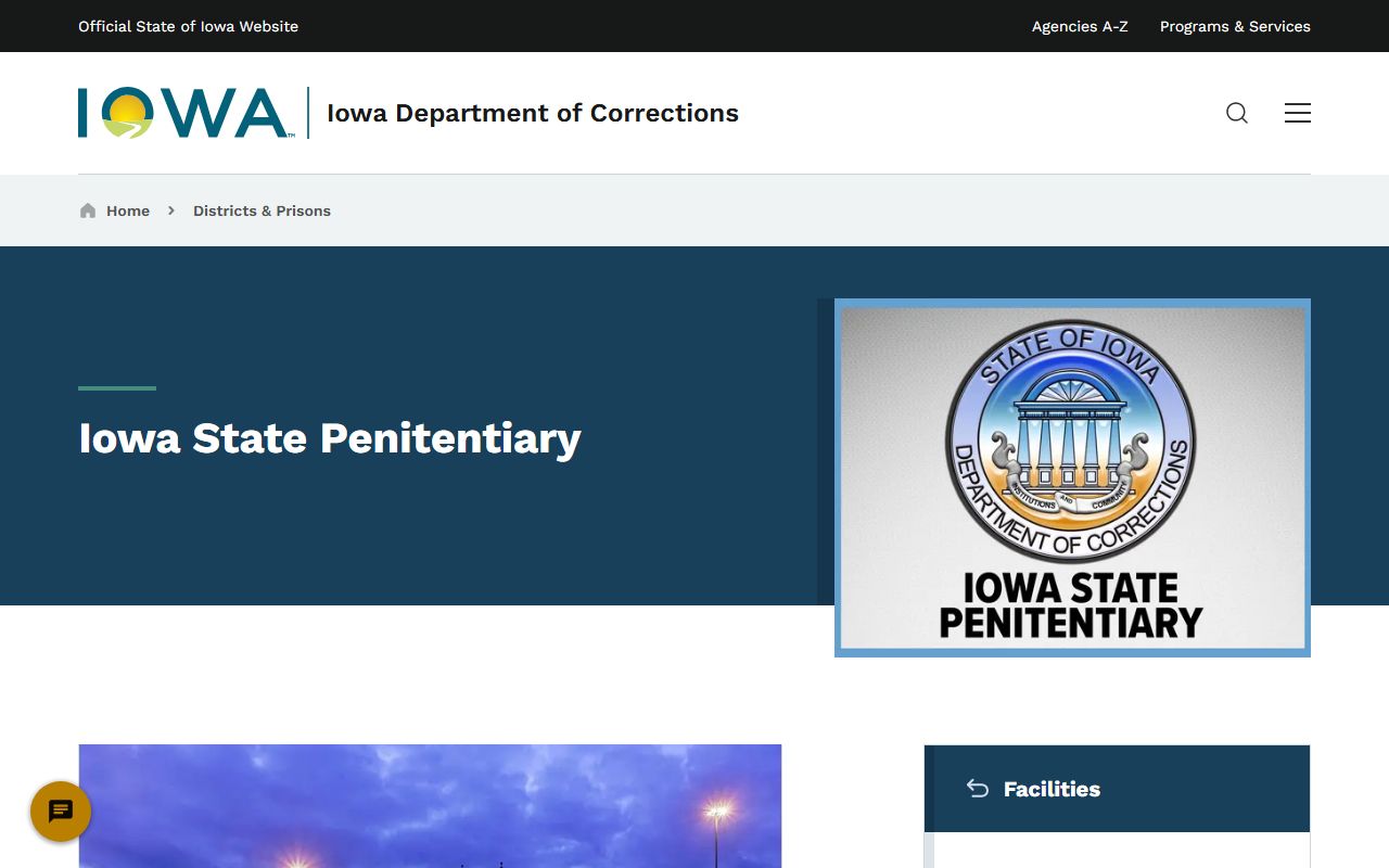 Iowa State Penitentiary inmate search facility source